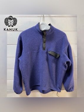 KANUK – Blue Fleece Pullover – Size 5 (L) unisex Vintage